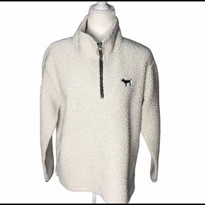PINK Victoria’s Secret 1/4 Zip Sherpa